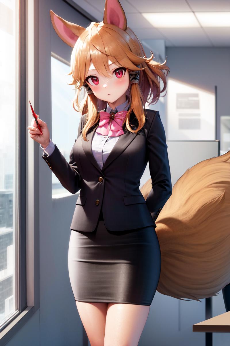 03850-2516138392-masterpiece, best quality, highres, 1girl latifa, fox tail, (office lady, suit, pencil skirt_1.2)  standing.png